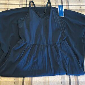 Ewedoos Teal Athletic Tennis Dress built in Shorts & Bra Size XXL